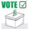 A graphic of a ballot box with 'Vote' written above it