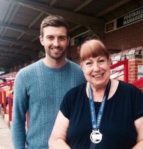 Eileen Samuelson with Mark Wood