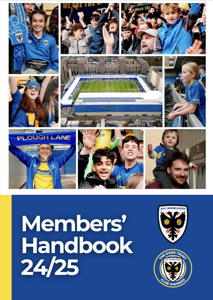 front cover of members handbook 