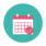 A graphic showing a stylised calendar