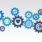 A graphic of interlinking communication cogs