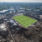 A computer-generated image showing the location of the pitch at the new stadium